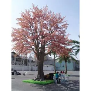 কৃত্রিম চেরি ব্লাসম গাছ গোলাপী রঙ
